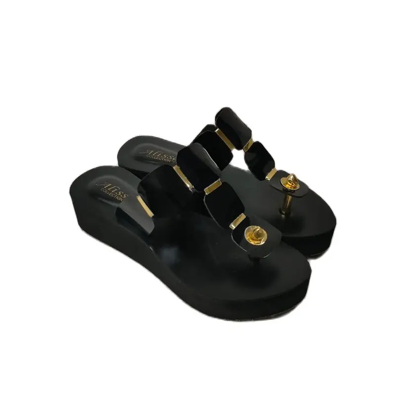Alisa - Sandal wedges wanita Tinggi 5 CM - Sandal wedges Tali Kotak Cewek Sendal 0