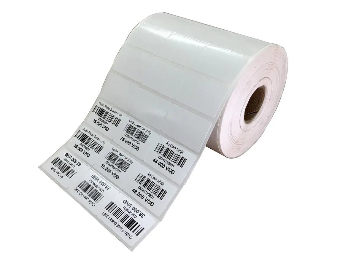 Decal giấy 3 tem chuẩn siêu thị (35x22)mm