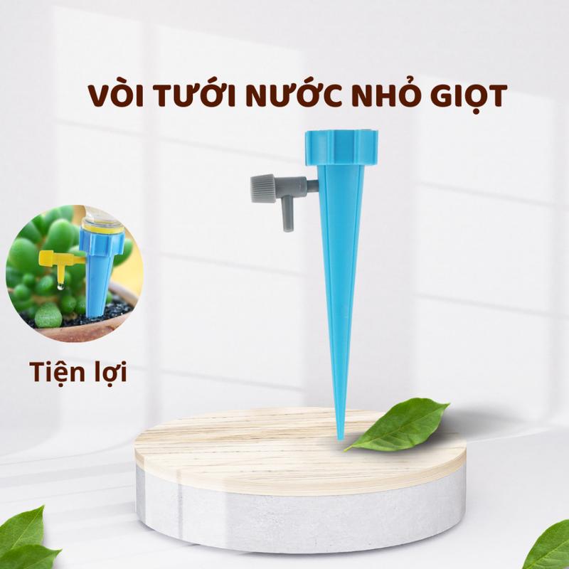 Vòi tưới nước nhỏ giọt cho hệ thống tưới vườn tự động gắn chai 1.5L nhựa tiện…