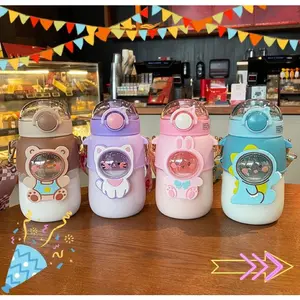 [BS] Botol Minum Anak Lucu Motif Kartun 720Ml + Tali Panjang BPA FREE / FREE STIKER 2D&3D 133