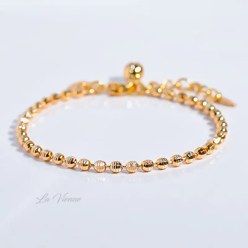 [ Beli 2 Produk Apapun Gratis 1 ] La Vienne - Hazel I - Gelang Rantai Titanium Wanita Anti Karat Aesthetic - Perhiasan Elegan Cantik Mewah Simple Bracelets 2