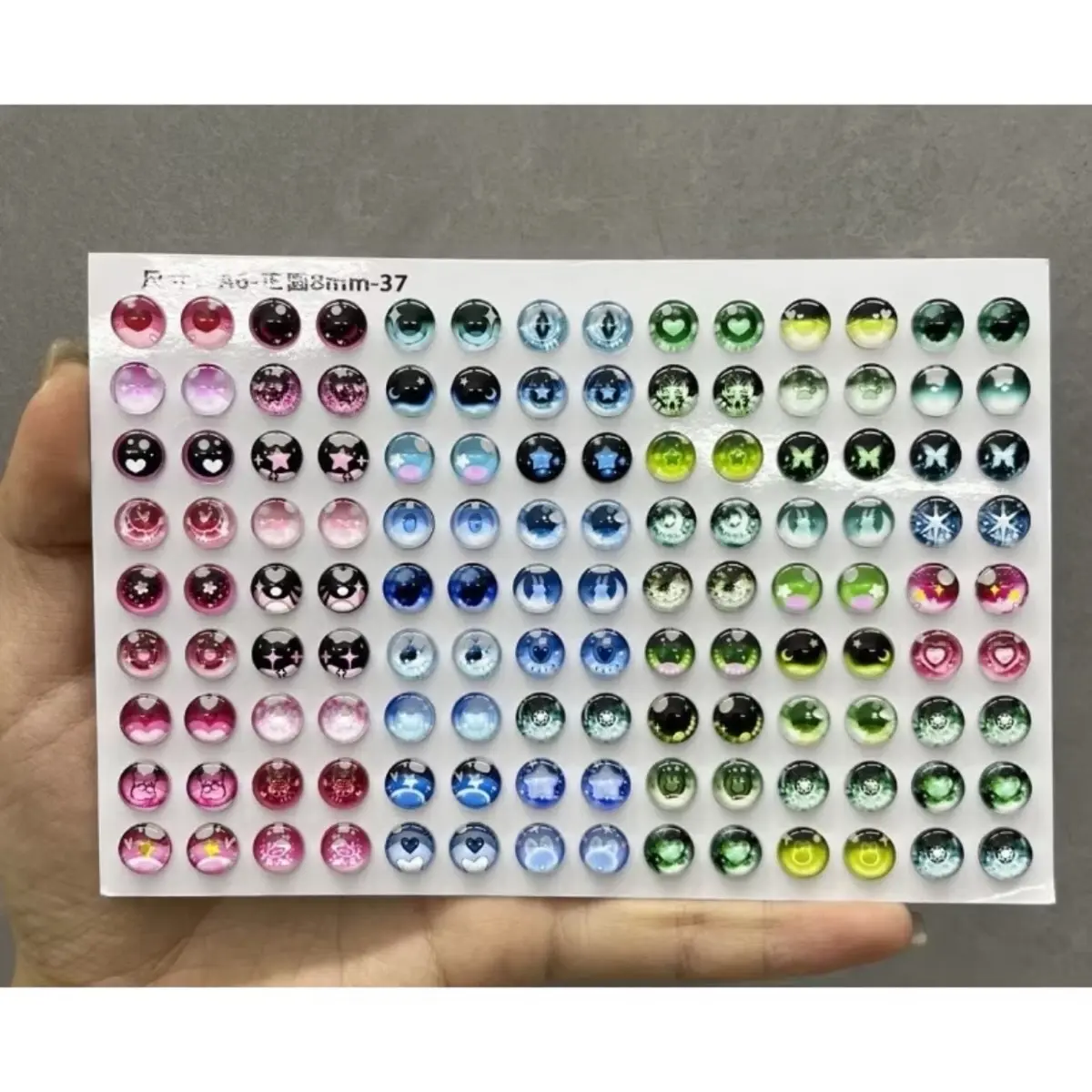 [20mm] 1 cặp mắt handmade cho bé 3 len độ hình bán cầu lòi độ lại cho bé ba hàng handmade Kính Mắt Đường Thỏ Kính Đa Năng Nhãn Cầu Toy