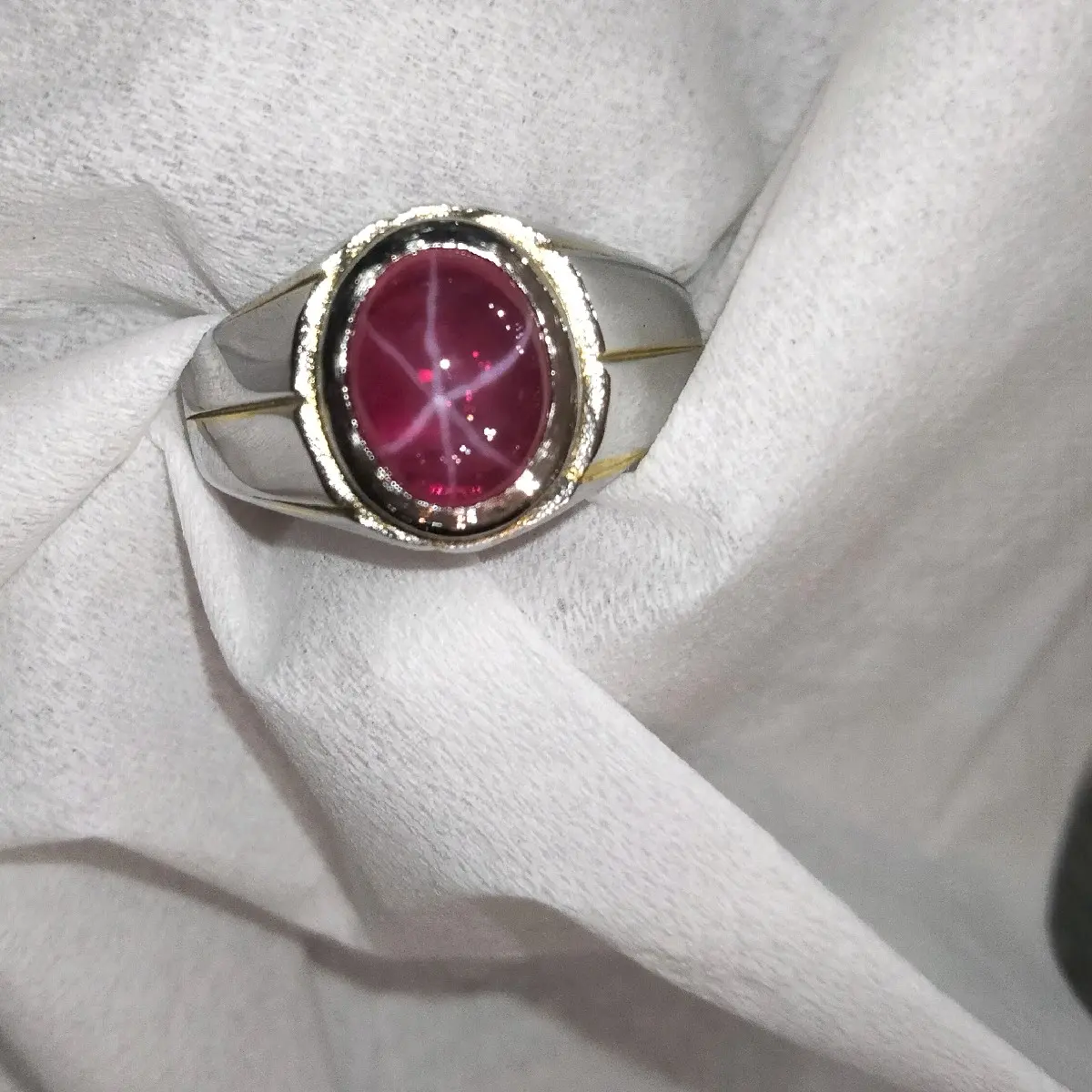 Amerikan star ring titanium anti karat anti luntur