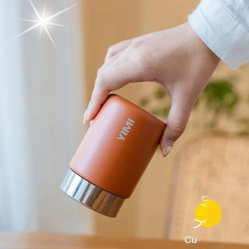 Product Introduction of Portable 230ml Mini Thermal Cup Stainless Steel Lightweight Pocket Flask Leak-proof Insulated Water Bottle 14