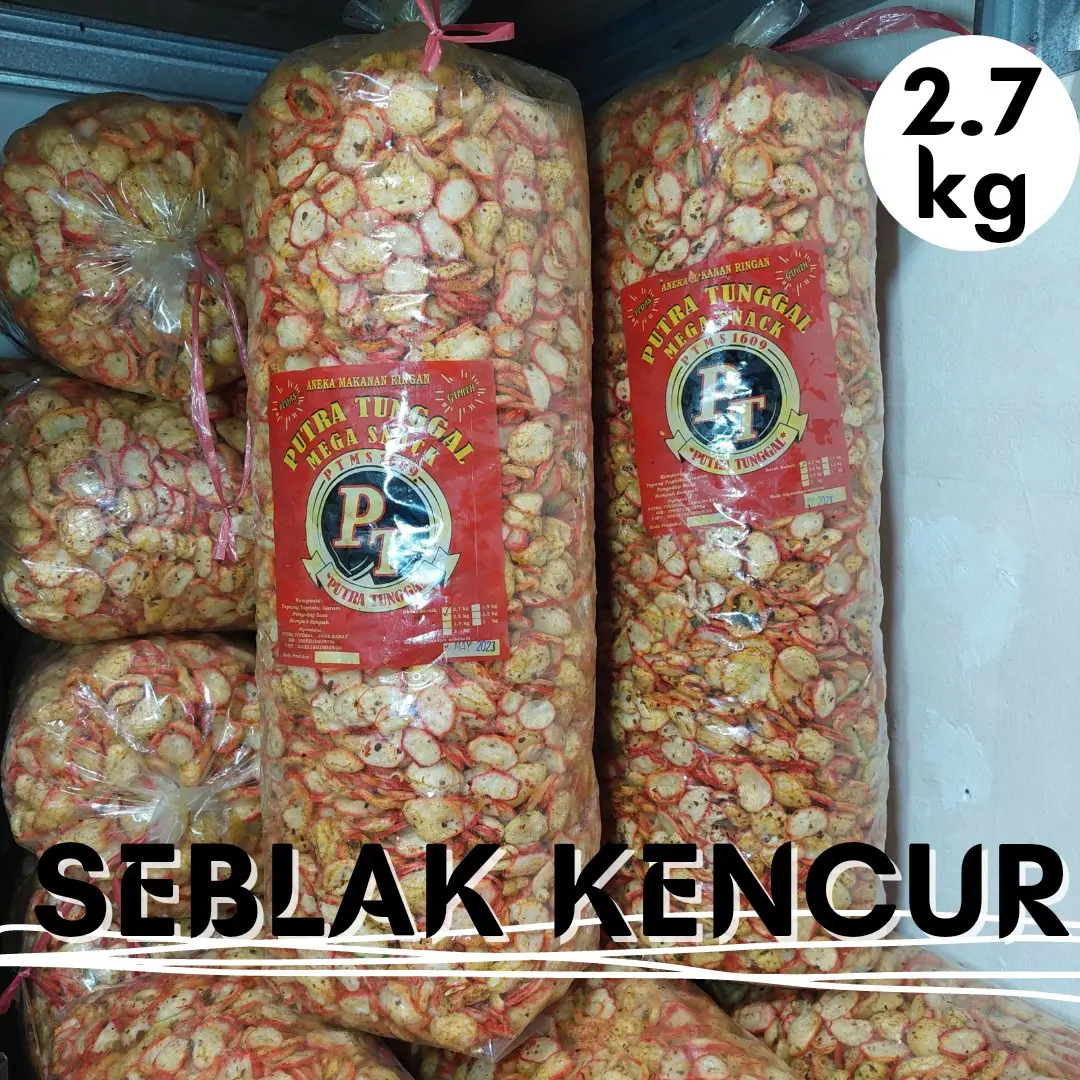 KRUPUK SEBLAK KENCUR BANTAT 1 BAL 2,7KG ALMA.SNACK SNACK KILOAN MURAH