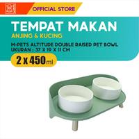 Gambar M-Pets Altitude Double Raised Pet Bowl 2 x 450 Ml / Tempat Makan Hewan dari M-Pets Volk Pets Indonesia Kota Tangerang 1 Tokopedia