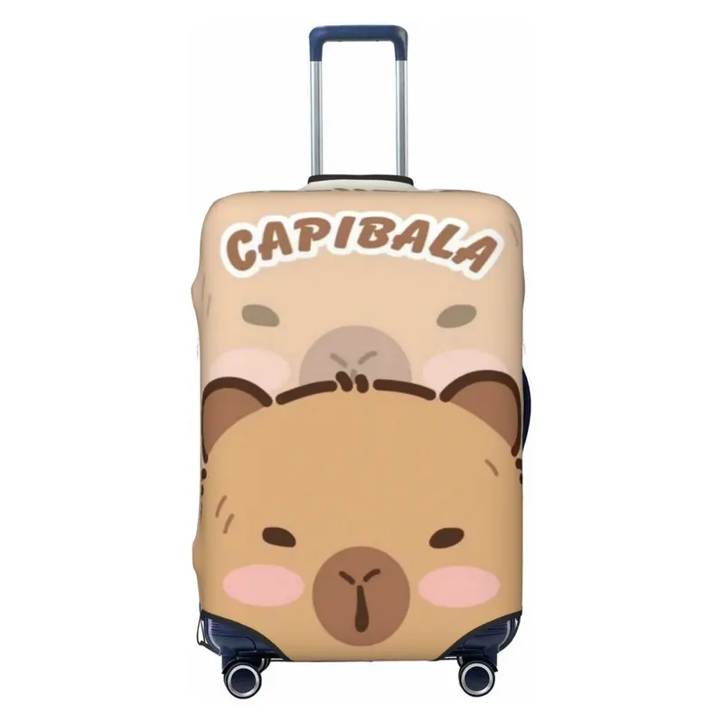 Vỏ Bọc Hành Lý Capybara, Thiết Kế Hoạt Hình Dễ Thương, Bảo Vệ Vali Hoạt Hình, Dày Và Chống Trầy Xước, Vừa Vali Du Lịch 18-32 Inch, Vỏ Bọc 1