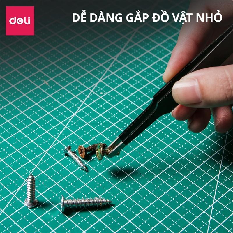 Bộ Nhíp 3 Chiếc Thép Không Gỉ Chính Hãng DELI - Chống Mòn Han Gỉ 2