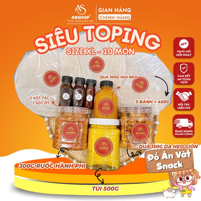 [COMBO BÁNH TRÁNG PHƠI SƯƠNG] AN SHOP TOPPING ĂN BÁNH TRÁNG PHƠI SƯƠNG (Đồ Ăn Vặt Snacks) Food