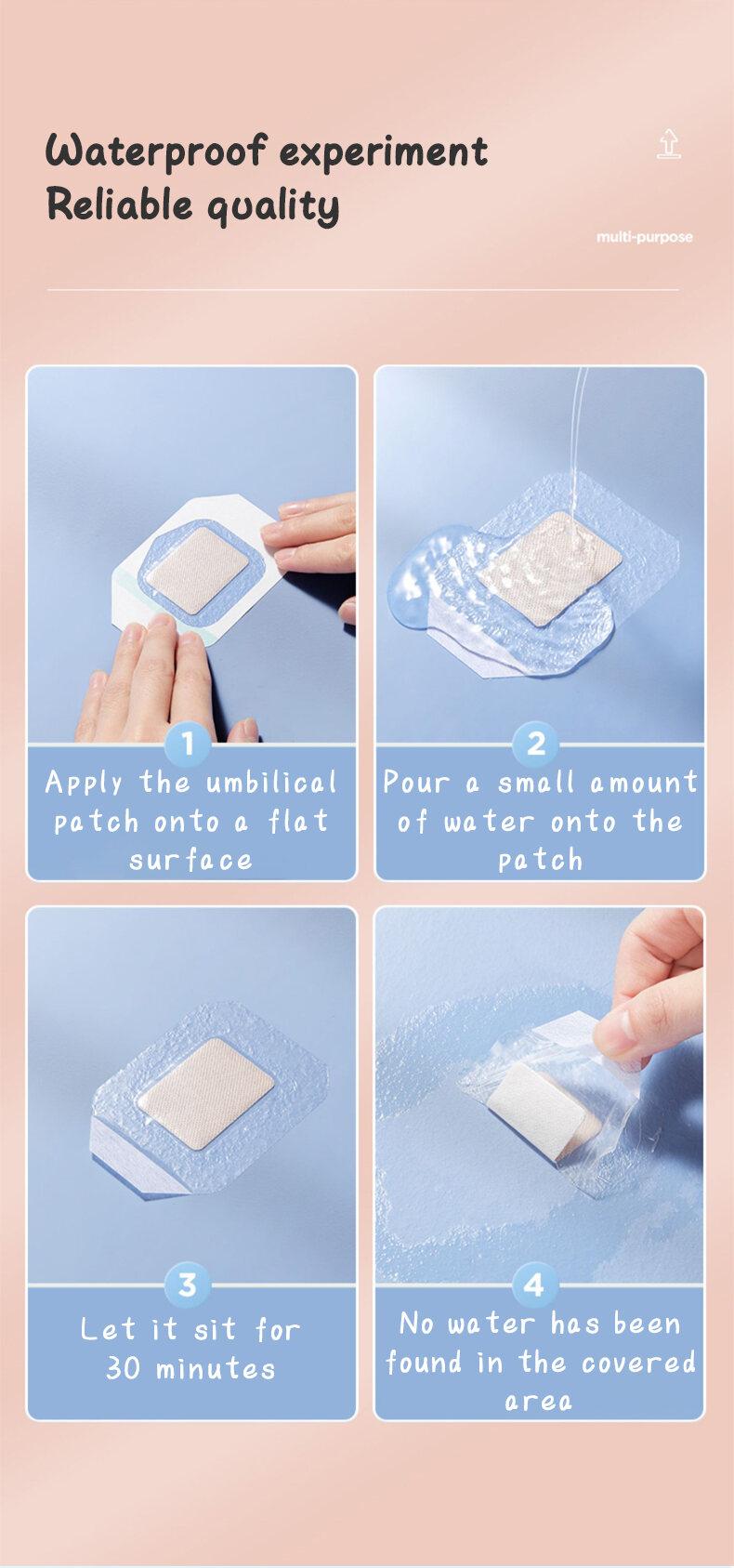 Product Introduction of Baby Navel Sticker for Sterile Dressing - Breathable & Waterproof Umbilica Cord Protection for Newborns Healthcare Aid 14