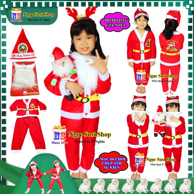 Product Introduction of [TẶNG NÓN] QUẦN ÁO ÔNG GIÀ NOEL BỘ ĐỒ NOEL CHO BÉ 1 - 10 TUỔI CHẤT VẢI NỈ MỎNG GIÁ RẺ - QUẦN ÁO TRANG PHỤC NOEL GIÁNG SINH 83