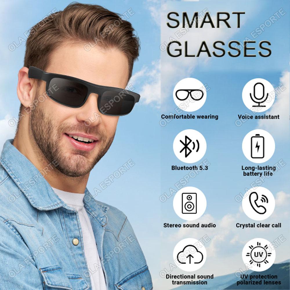 Smart Sunglasses Bluetooth 5.3 Earphone HiFi Stereo Music Wireless Headset Driving HD Mic Call Headphones Smart Glasses 2025 New - Image 2