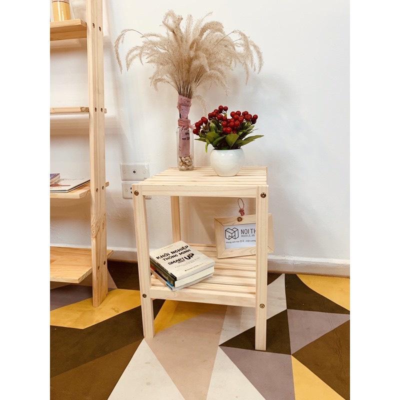 kệ đầu giường , tab đầu giường đa năng gỗ thông - Nội Thất HT