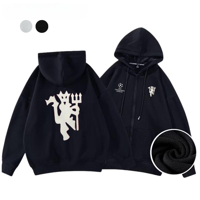 Áo HOODIE ZIP QUỶ ĐỎ in lưng, nỉ bông mềm mịn, chuẩn folm nam nữ, mẫu mới 2024-2025 Menswear Dài Tay