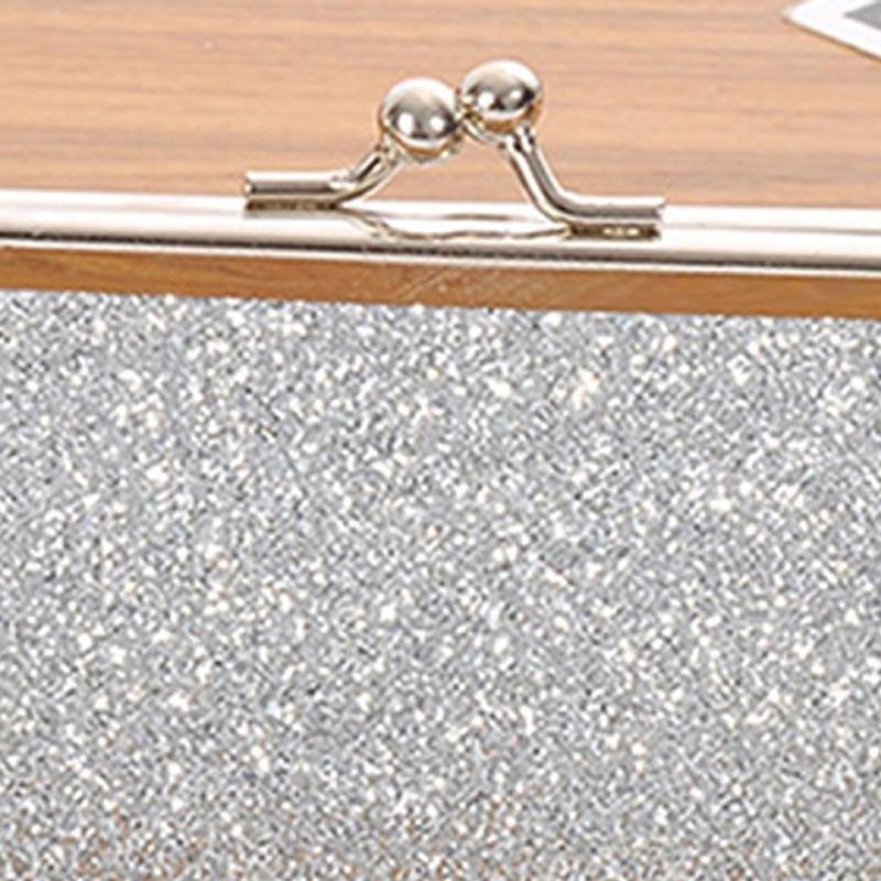 Product Introduction of Ví Lấp Lánh, Sáng Bóng Với Dây Xích, Thích Hợp Cho Đám Cưới, Ví Cầm Tay Dự Tiệc, Túi Túi Xách, Túi Đeo Vai, Túi Dạ Hội 7
