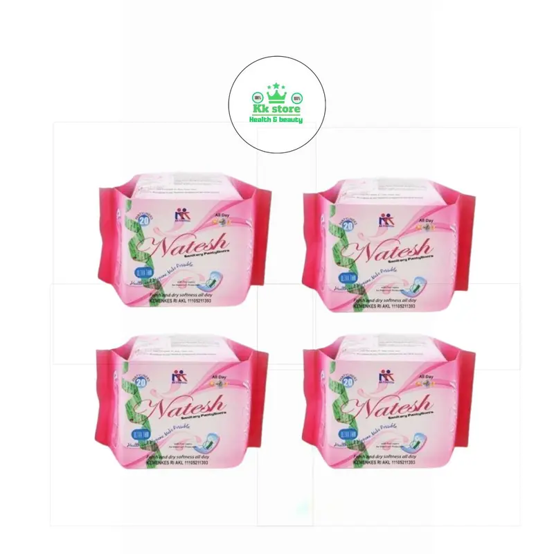 Pembalut Herbal Natesh | Pembalut Natesh Day Pantyliner Night Extra long Atasi haid Exp terbaru 5
