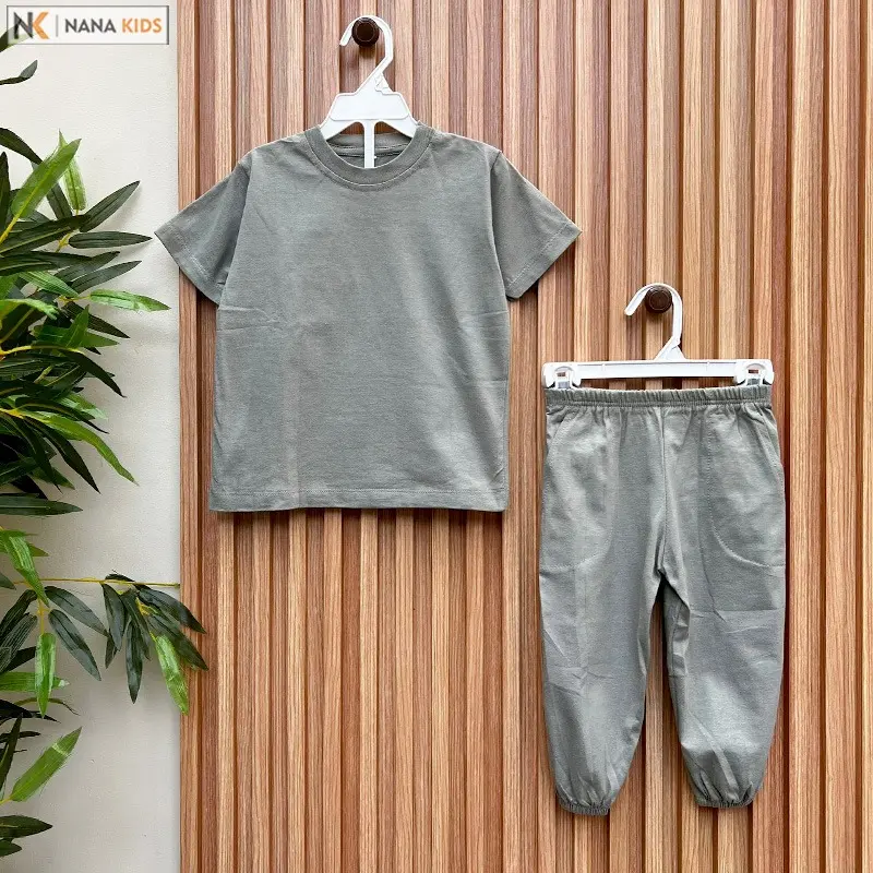 Setelan Baju Anak 1-7 Tahun Lengan Pendek Celana Panjang 5