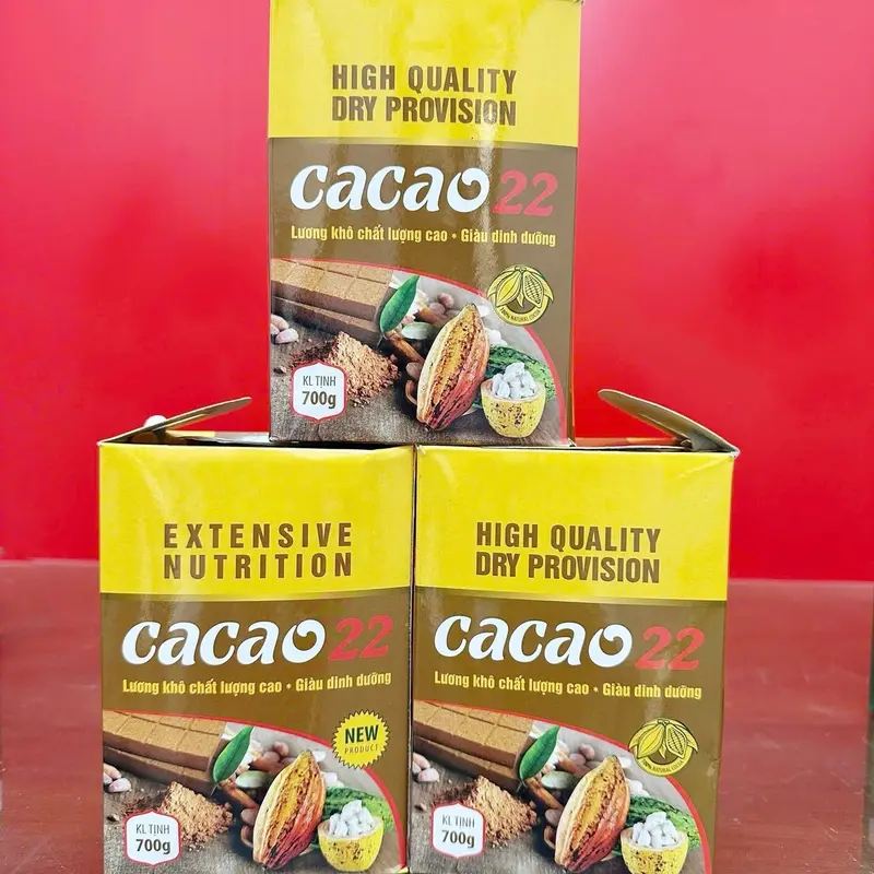 Lương khô Cacao Dinh Dưỡng Hộp 700gram Food Socola Snack Ăn Vặt 1