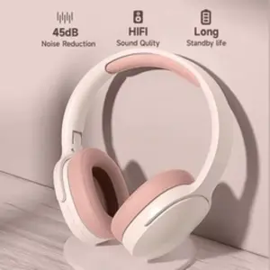 Headset Bluetooth Wireless Headphone Gaming Musik Bass Stereo HiFi Surround Sound Mic