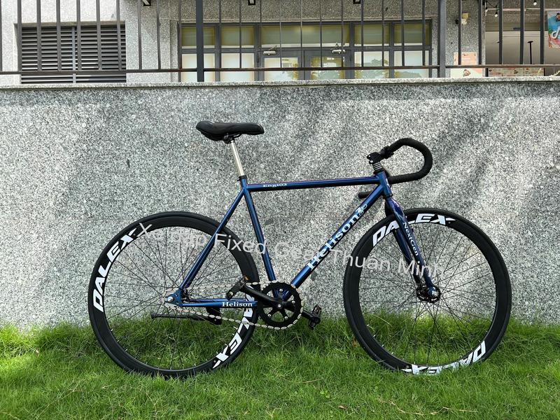 XE ĐẠP FIXED GEAR- SINGLE SPEED XANH DƯƠNG NEW 100%.