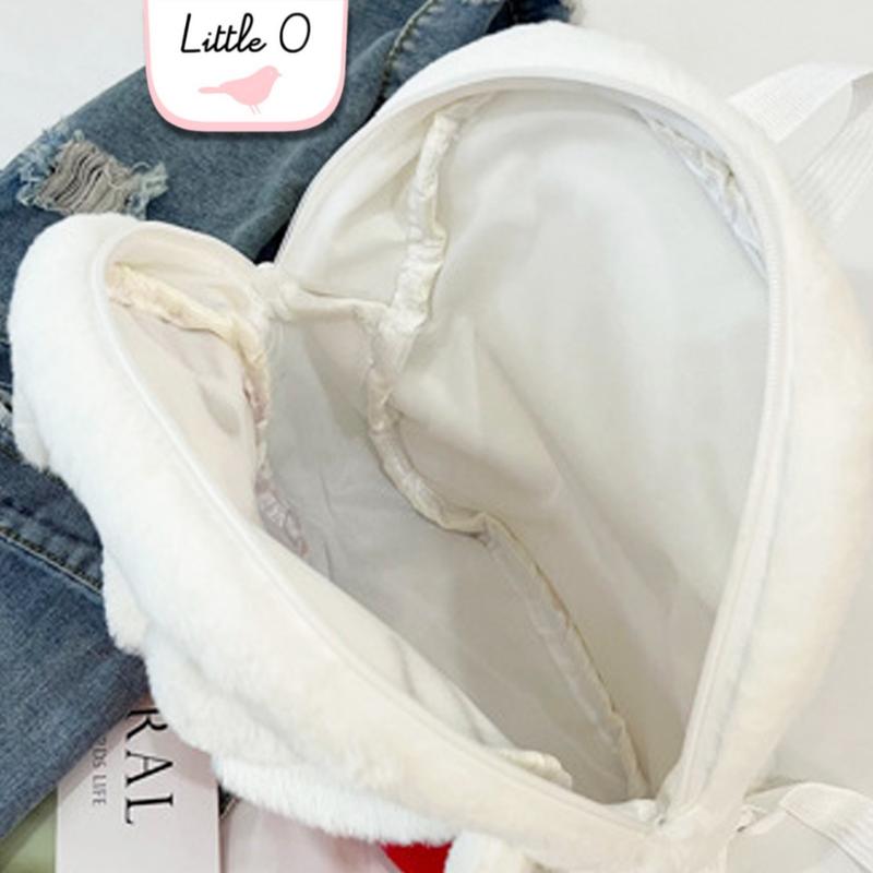 Ransel Backpack Sanrio Tas Bulu Halus Premium Tas Sekolah Anak Cinnamorol Mymelody Kuromi Tas Boneka 6
