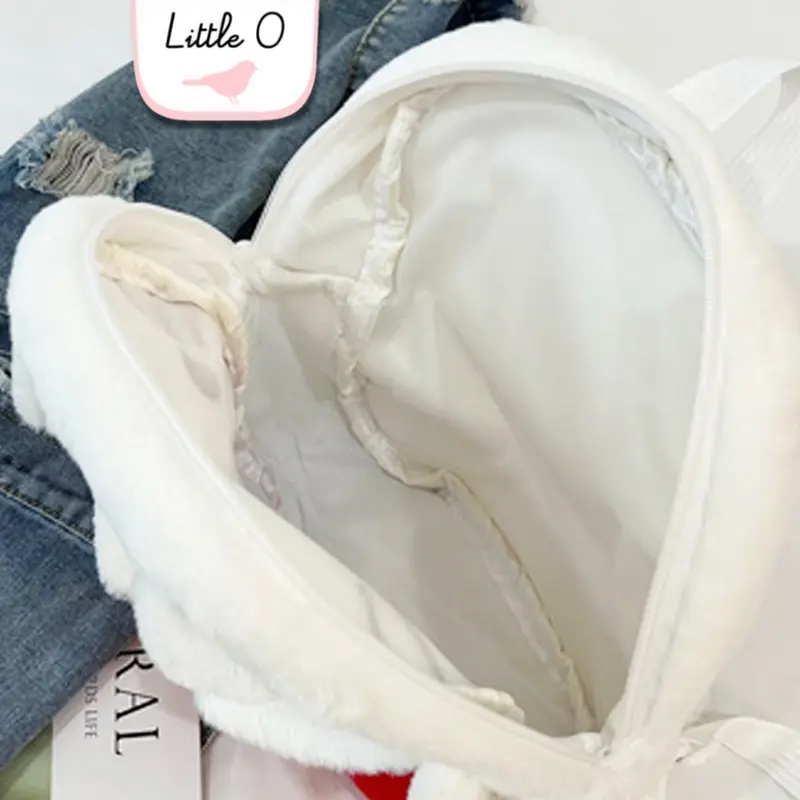 Ransel Backpack Sanrio Tas Bulu Halus Premium Tas Sekolah Anak Cinnamorol Mymelody Kuromi Tas Boneka 6