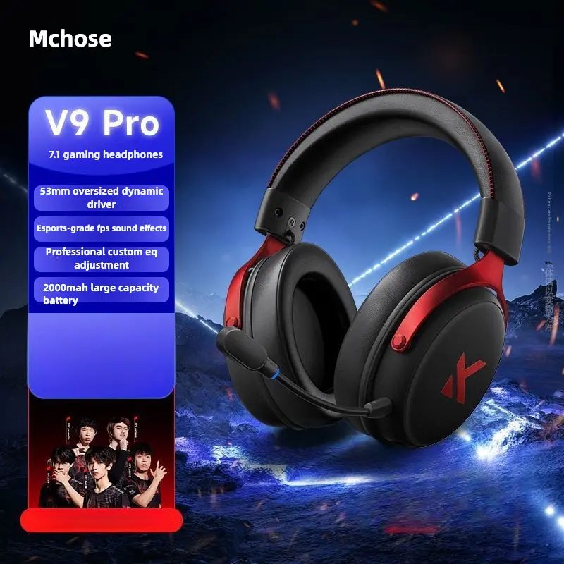 MCHOSE V9 Pro Headset Wireless Esports Gaming Tri Mode Bluetooth ...