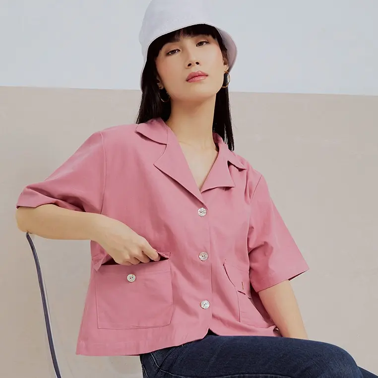 GEYA SHIRT Bahan Katun Premium atasan crop 3