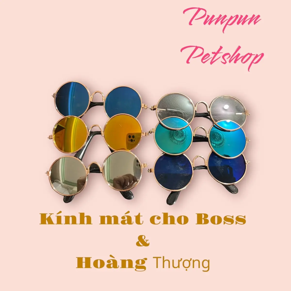 Kính mát thời trang chó mèo