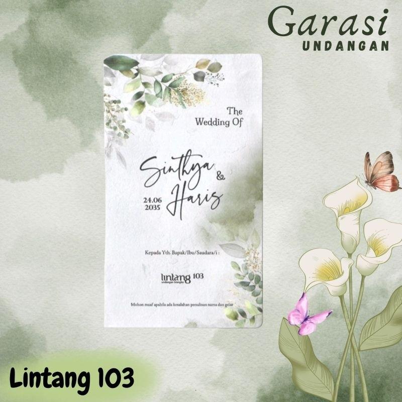 Undangan Pernikahan LINTANG 103 Elegan Modern Paket Lengkap 100 PCS Gratis Label & Plastik - JanjiKita | Default