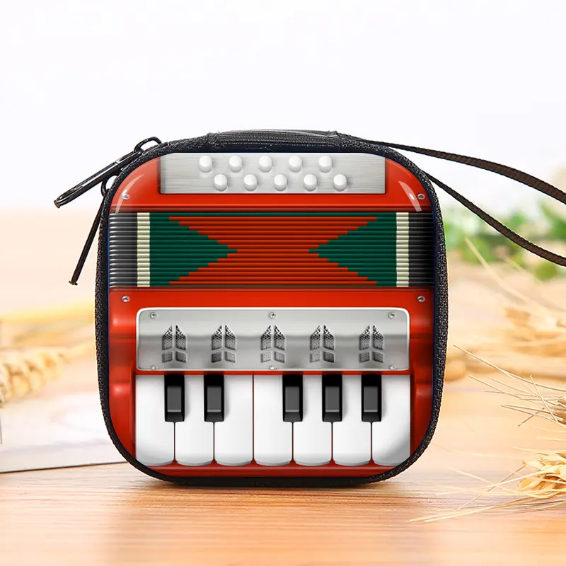 Creative Square Tinplate Coin Purse for Kids Boys Girls Small Gift Earphone Trinkets Coin Storage Box Portable Zip Mini Wallets