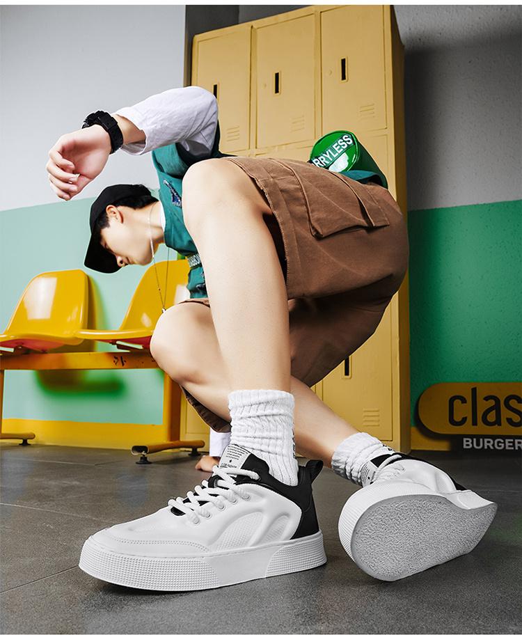 Product Introduction of Xs079 Fashion Low-Top Casual Board Shoes Four Seasons Sneaker All-Matching Men's Shoes 4