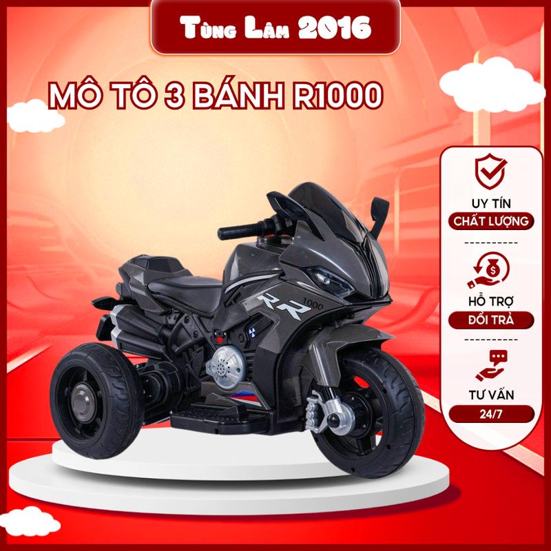 Xe moto 3 bánh xe máy điện cho bé R1000 có đủ màu Đồ Chơi