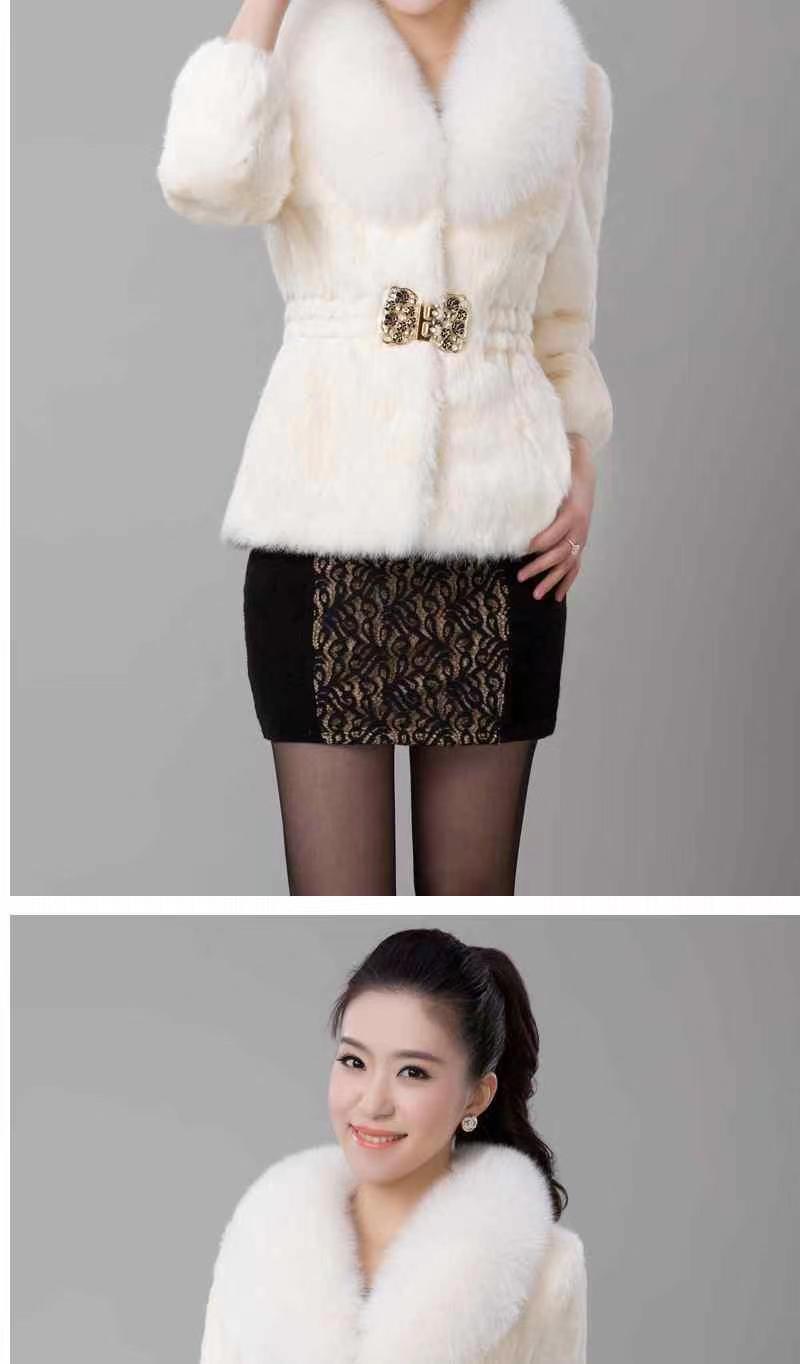 Product Introduction of Áo Khoác Lông, Hàng Mới Về Mùa Thu Và Mùa Đông, Dành Cho Nữ, Dài Ngắn, Phong Cách Hàn Quốc, Cổ Áo Lông Cáo Giả, Làm Bằng Lông Chồn, Dễ Phối Đồ, Dành Cho Nữ 4