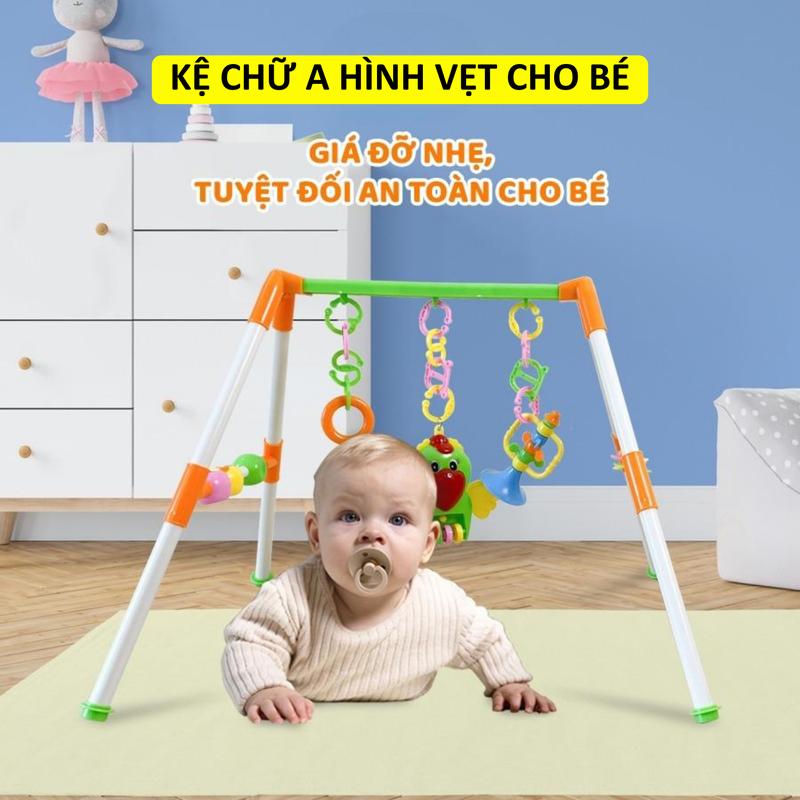 Kệ Chữ A Phát Nhạc Hình Con Vẹt Cho Bé Đồ Chơi Treo Nôi Chắc Chắn Và An Toàn Cho Bé