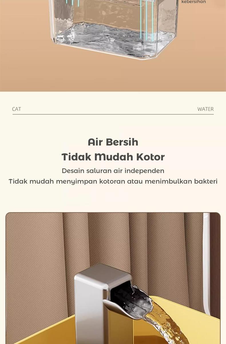 Tempat Minum Otomatis-Tempat Minum Kucing-Pet Water Feeder-Air Mancur Hewan-Keran Air Otomatis Kucing-Filter Air  Automatic