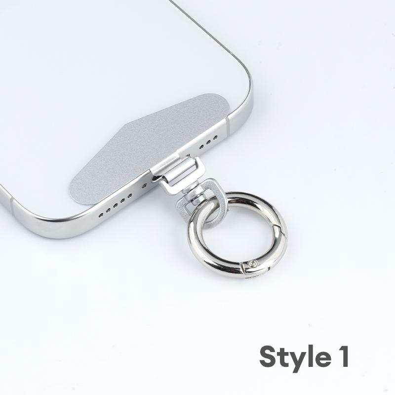【COD】Terbaru Stainless Steel Ultra-tipis Warna Koneksi Buckle Tetap Gasket Detachable Rotating Phone Clip