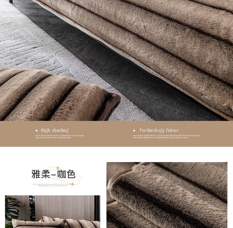 Product Introduction of Autumn and Winter Short Wool Sofa Cushion Nordic Modern High-End Thickened Non-Slip Universal Light Luxury Winter Fur Sofa Cover 16