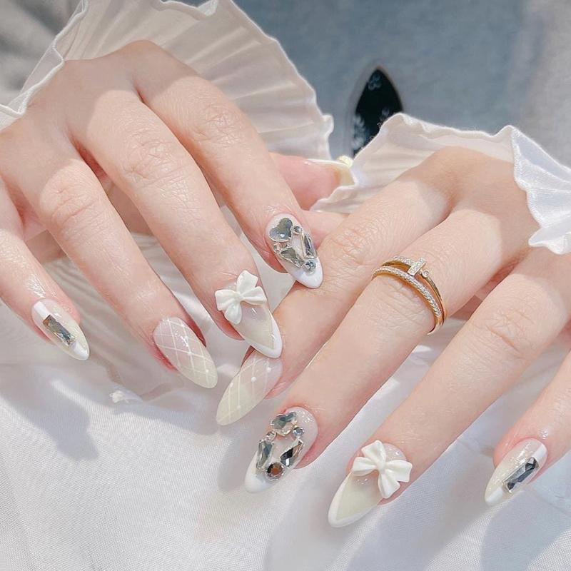 Y45 nailbox thiết kế thạch gạo mix đá