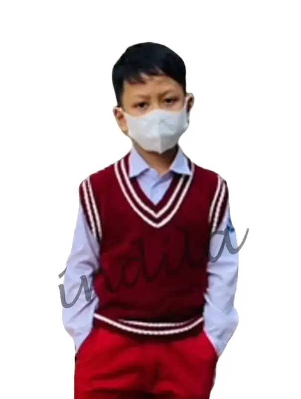 Rompi Sweater Rajut Sekolah untuk usia 2-12 Tahun dari TK-SD-SMP | Bisa COD Anak Bordir 0