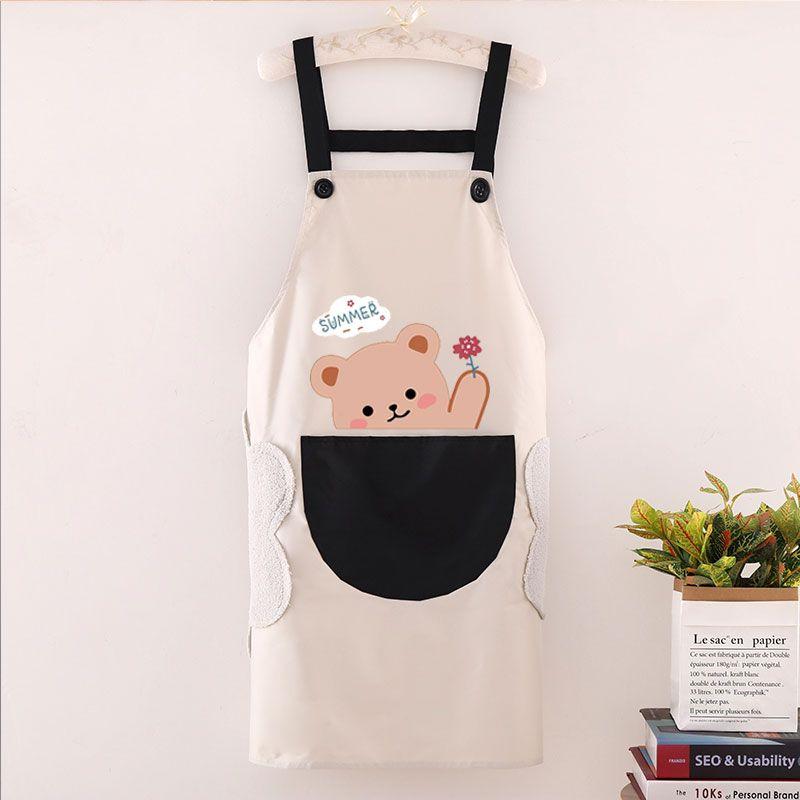 Tạp Dề Nhà Bếp, Gia Dụng, Thiết Kế Đơn Giản, Dành Cho Nam Và Nữ, Phong Cách Nhật Bản Và Hàn Quốc, Chống Thấm Nước Và Chống Dầu, Dễ Thương, Thích Hợp Cho Người Lớn, Hàng Mới Về 7