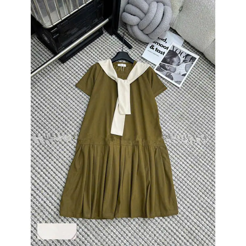 Váy thủy thủ babydoll đuôi cá tổ ong mềm mát co giãn trẻ trung năng động đi làm đi chơi du lịch Nữ Women Dress 1