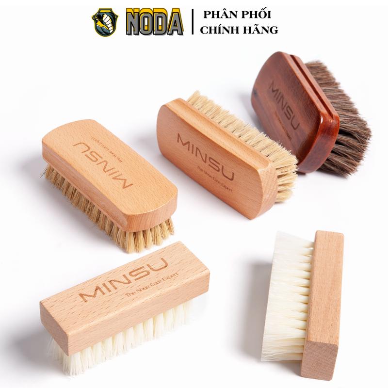 Bàn Chải Đánh Giày M2415 Chuyên Dùng Vệ Sinh Giày Sneaker, Da Lộn Với Chất Liệu Lông Ngựa, Lông Heo Mềm Cao Cấp