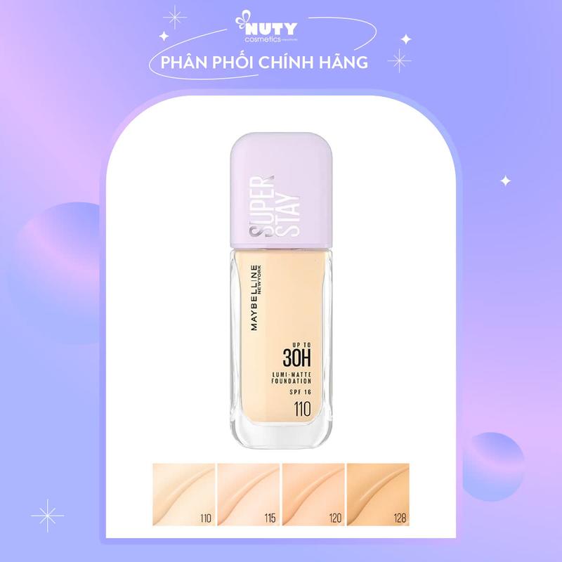 Kem Nền Maybelline Bắt Sáng Superstay Up To 30H Lumi-Matte Foundation SPF16 PA+++(35ml)