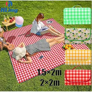 Tikar Lipat Piknik Waterproof Tebal Outdoor Karpet Camping  1.5 x 2 m/2m x 2m