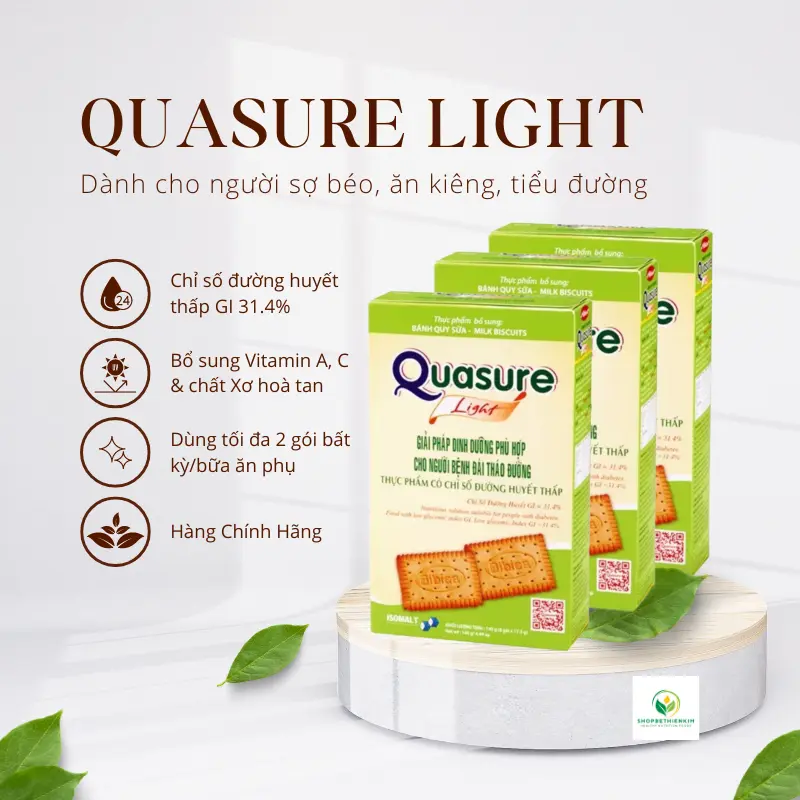 Bánh Bông Lan Quasure Lᶖght Dâu Bibica 126g - Thực phẩm dành cho người ăn kiêng, tiểu đường - Snack, Ăn Vặt Bánh Quy Food 2