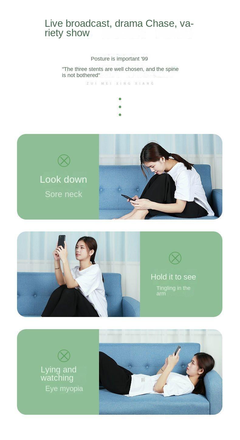 Product Introduction of Giá Chân Đế Điện Thoại Di Động Đa Chức Năng, Nâng Và Gấp, Thích Hợp Cho Máy Tính Để Bàn, Giá Đỡ Hỗ Trợ Phát Sóng Trực Tiếp Và Xem Phim, Thích Hợp Cho Sinh Viên Ký Túc Xá, Kiểu Thông Dụng 3