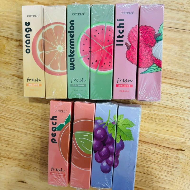 COMBO 5 CHAI XỊT THƠM MIỆNG 5 MÙI TRÁI CÂU CUIJI, MÙI THƠM SẢNG KHOÁI DỂ CHỊU, GIỮ MÙI ĐƯỢC LÂU, TIỆN LỢI KHI SỬ DỤNG, GIAO NGẨU NHIÊN NHIỀU MÙI ĐÀO, NHO, VẢI, DƯA HẤU, CAM