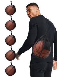 Men's Basketball Bag, Mesh Sport Drawstring Bag, Basketball Bag, Small Sling Bag, Mesh Swim Gym Bag for Carrying Basketball, Volleyball, Football, Golf Balls