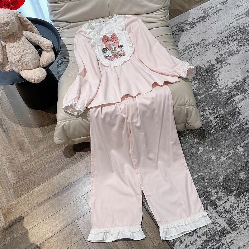 Pijama bánh bèo thỏ hồng hot 1